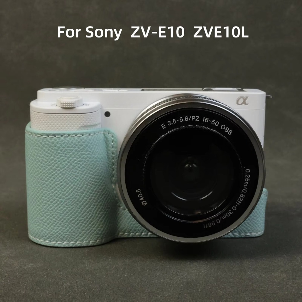 Sony Camera Zv-E10 - Custodia protettiva in pelle per fotocamera